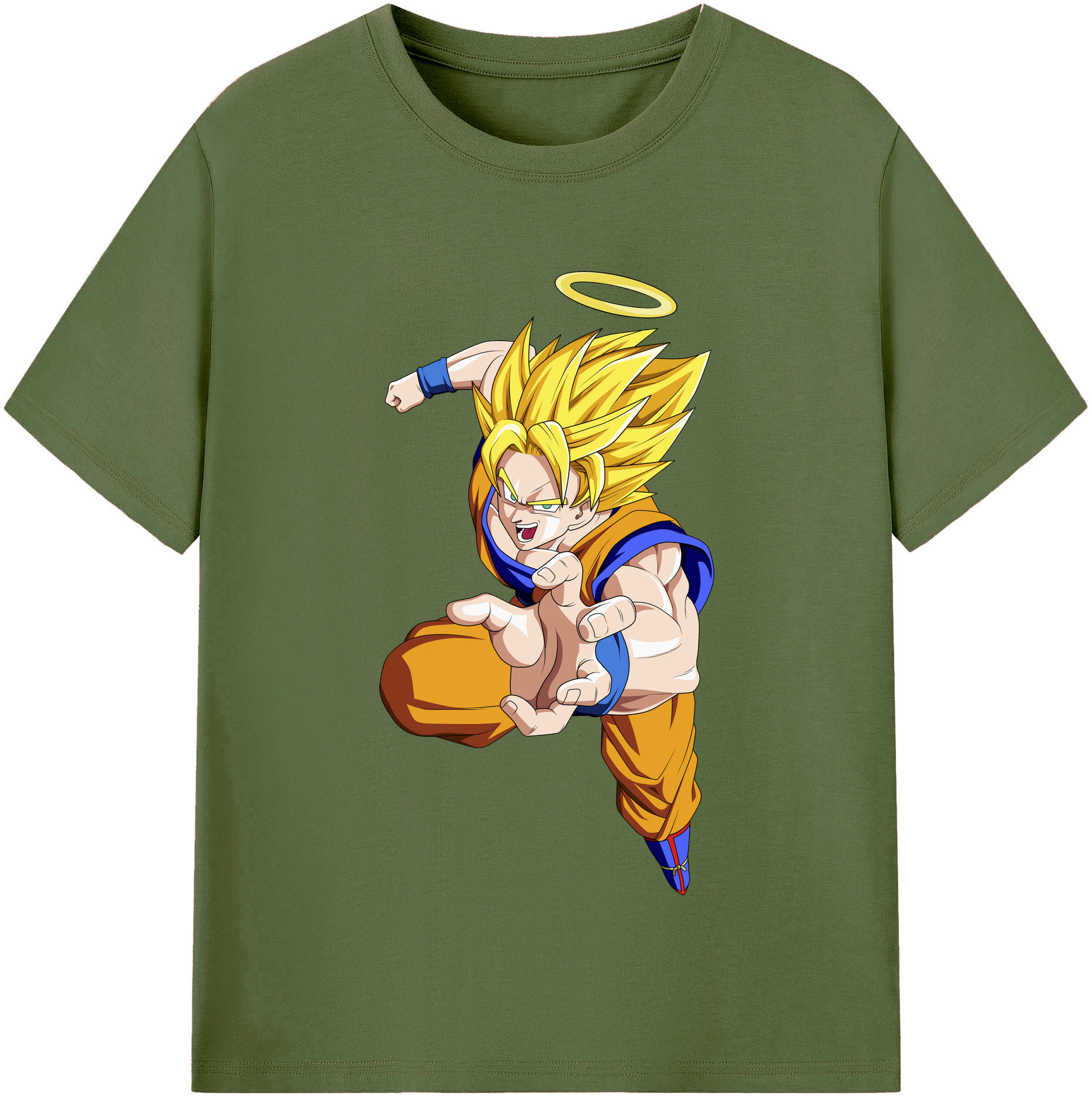 （画像用） ドラゴンボール 孫悟空（そん ごくう）Son Goku カカロット DRAGON BALL Kakarotto 綿100％半袖Tシャツ（フロントプリント）